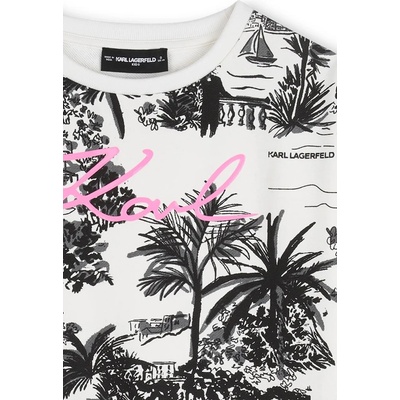 Karl Lagerfeld Детска памучна рокля Karl Lagerfeld (Z31156.156.162)