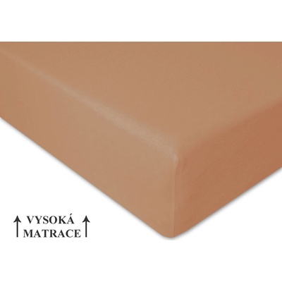 Brotex jersey prostěradlo Exclusive oříškové 100x200