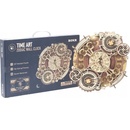 Robotime Rokr 3D dřevěné puzzle Nástěnné hodiny Zodiac 168 ks