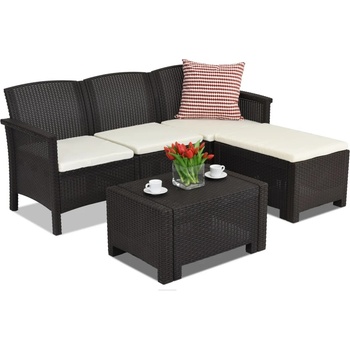 BICA Комплект холна мебел от синтетичен ратан Venezia Relax Bica кафяв (BCVENLBR)