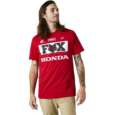 Fox tričko Honda Premium Ss flame red