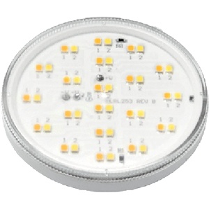 ELMARK Led ЛАМПА gx53 3w d75 100-240v 2700/4000/6500k (99led445/cct) - aginvest