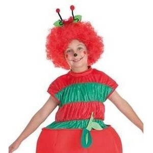 BigBuy Carnival Маскировъчен костюм за деца Червей Ябълка Размер Размер - 2-3 години