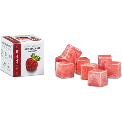 Kozák prírodný vonný vosk do aromalámp a interiérov Sladká jahoda 8 kociek 30 g