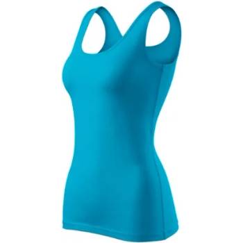 Image 1 of Malfini Triumph дамски потник, бял, 180г/м, тюркоазен (13644)