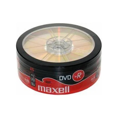 DVD-R MAXELL, 4.7 ГБ, 16x, 25 бр. , В целофан, ML-DDVD-R4.7-25PK