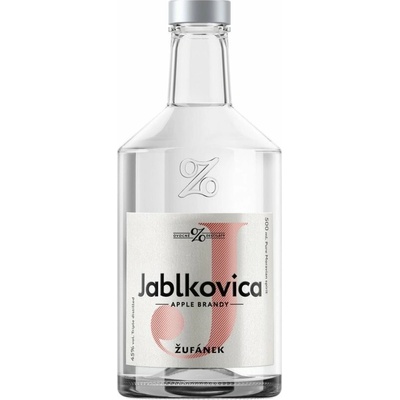 Žufánek Jablkovica 45% 0,5 l (čistá fľaša)