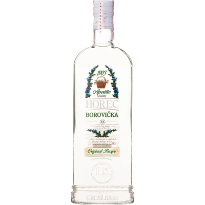Horec Borovička 40% 0,7 l (čistá fľaša)