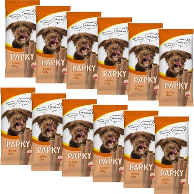 Akinu PAPKY Tyčinky pre psov na srsť a kožu 12 x 120 g