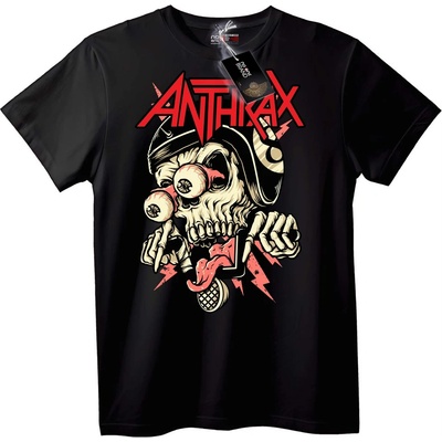 NOONEBRAND Тениска Anthrax Skull Скейт - 2XL, Black