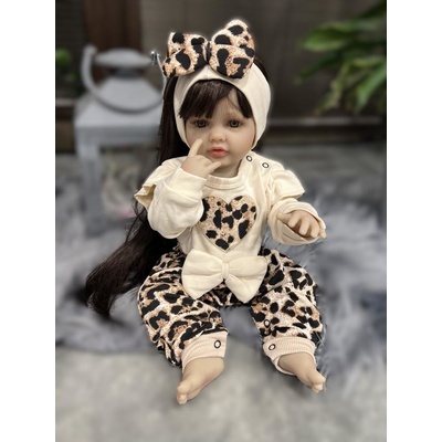 Kojenecký overal leopard béžový