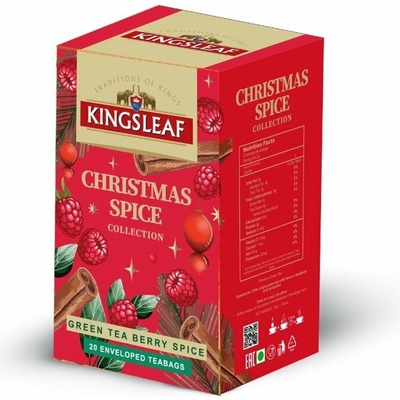 KINGSLEAF Xmas Green Berry Spice přebal 20 x 1,5 g