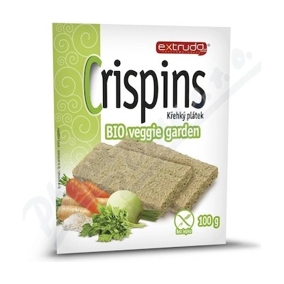 Crispins BIO křehký plátek veggie garden 100 g