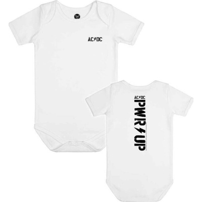 Dětské body METAL KIDS AC DC PWR UP bílá