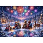 Bluebird Puzzle - Puzzle Winter Fireworks - 200 piese