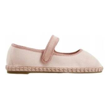 Jednoduché klasické balerínky ekosemiš suchý zip růžové