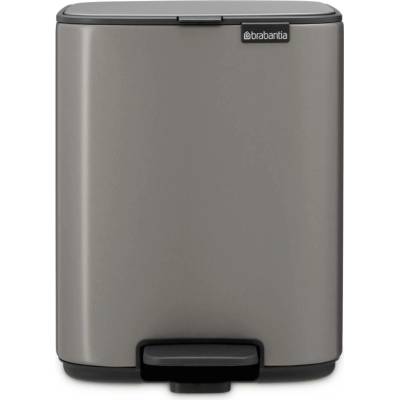 Brabantia Кош за боклук Brabantia Bo Pedal 1010127, 7 л, Плавно затваряне, Гумирана основа, Тъмносив (1010127)