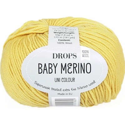 Příze DROPS Baby merino uni color 45 - citronová