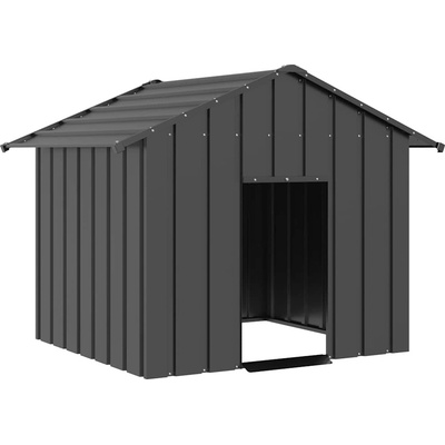 vidaXL Psí bouda se střechou 131 x 101 x 102 cm pozinkovaná ocel 9799.4100917