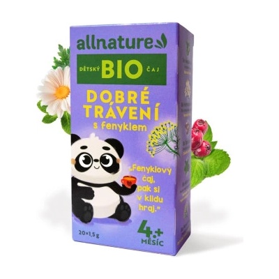 Allnature Органичен детски чай Добро храносмилане с копър 20x1, 5 g