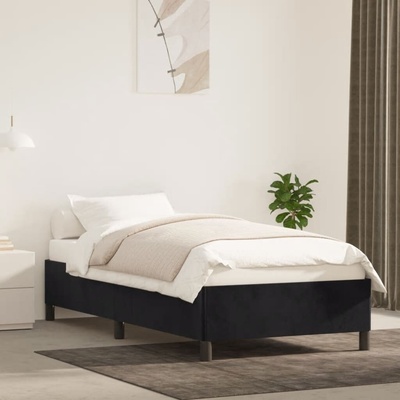 Nábytek XL 347308 Rám postele bez matrace černý samet