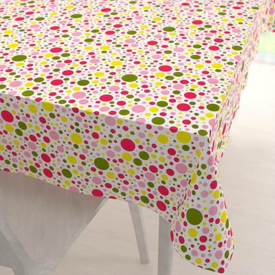 Biante bavlna ubrus Sandra SA-209 Růžové a žluté puntíky na bílém 60x100 cm