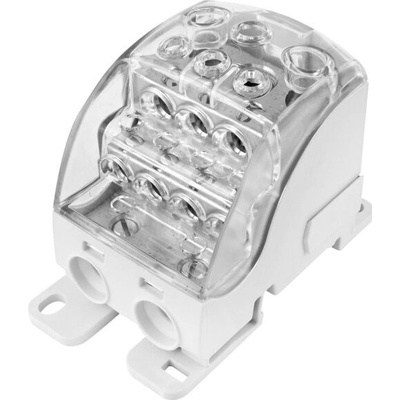 Eleman Blok pro rozdělení fází PDB 400 1pól., 400A, 690V, šedý/průhl. víko, DIN, 4010