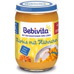 Bebivita Био Пюре Тиква, пилешко и ябълки 190 гр. - 4+ месеца