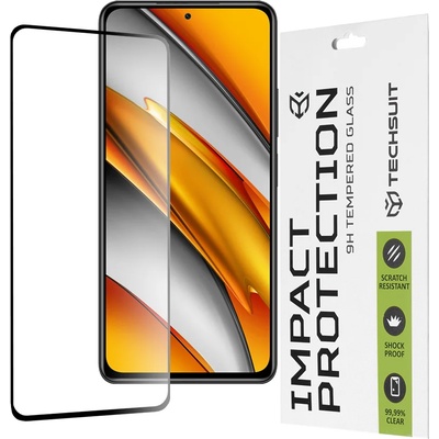 Techsuit Протектор за Xiaomi Mi 11i / Poco F3 - 111D Full Cover / Full Glue Glass - Черен