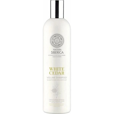 NATURA SIBERICA Šampón na väčší objem Biely céder 400 ml