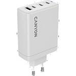 CANYON charger OnCharge 120 GAN Total 120W MAX 3 USB-C +1 USB-A White EU plug (CNS-CUW120ACC) - dig