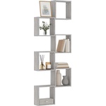 vidaXL стенни кубчета 6 бр. сиви сонома 30x15x30 см (815884)