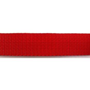 Polypropylénový popruh - červená - šírka 5 cm