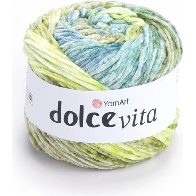 YarnArt Dolce vita 3406 zeleno-modrá