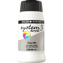 Daler Rowney System3 akrylová farba titanium white 500 ml 1 ks