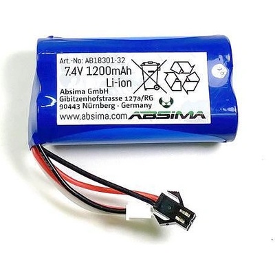 ABSIMA Батерия Li-Ion Battery Pack (7.4 1200mAh) Absima AB18301-32 (AB18301-32)