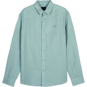 Oxbow Мъжка риза с копчета Oxbow Linen Long Sleeves Shirts Shirt - Cactus (033-3157-0111)