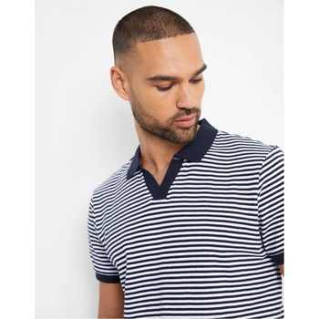 Image 1 of Threadbare Блуза с яка Threadbare Men's Domino Short-Sleeve Polo Shirt - Navy