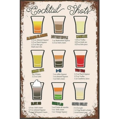 Ceduľa Cocktail
