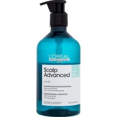 L'Oréal Professionnel Scalp Advanced Anti-Oiliness Professional Shampoo Šampón na hĺbkové čistenie 500 ml