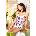 Babella Missy пижамаV-56585-Ecru - Бордо, размер S