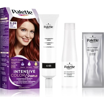 Schwarzkopf Palette Intensive Color Creme перманентната боя за коса цвят 6-88 (RI5) Intensive Red