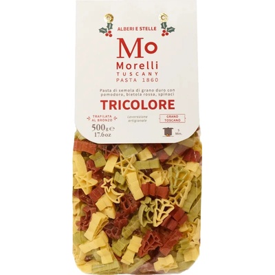 Morelli Tuscany pasta 1860 Tricolore Italia alberi e stelle Toskánsko Morelli 500 g