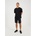 Brave Soul Denim Short with Biker Patch Details - Charcoal Wash