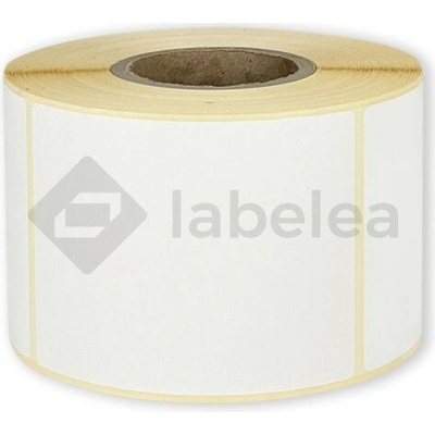 Labelea Samolepiace TERMO etikety 60x80 mm biele papierové, 600 etikiet na rolke, Farba etikiet Biela, Vnútorný priemer dutinky 40 mm ETM060080W