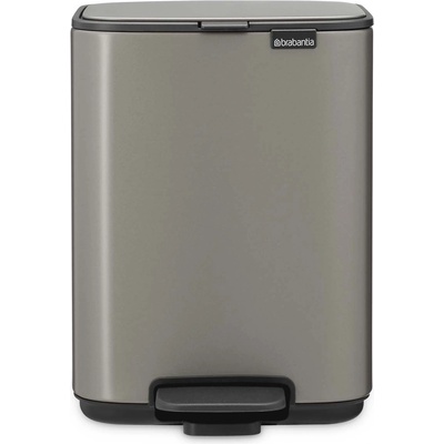 Brabantia Кош за смет Brabantia Bo Pedal 4L, Platinum