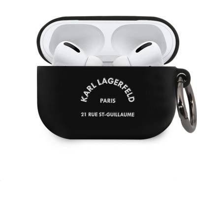KARL LAGERFELD Калъф Karl Lagerfeld Rue St Guillaume Silicone Case за AirPods Pro - Черен
