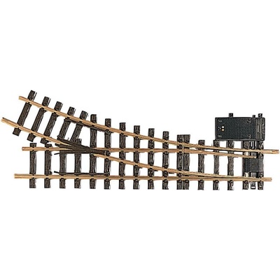 LGB 16050 kolej G výhybka elektrická pravá 440 mm 22.5 ° 1243 mm 1 ks