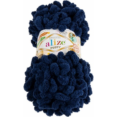 BELLATEX Priadza Puffy 100 g - 58 tmavo modrá