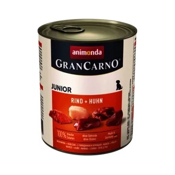 Animonda GranCarno Original Junior with Chicken and Beef - Пилешко и говеждо месо, за кучета от 1 до 12 месеца, 3 броя х 400 гр